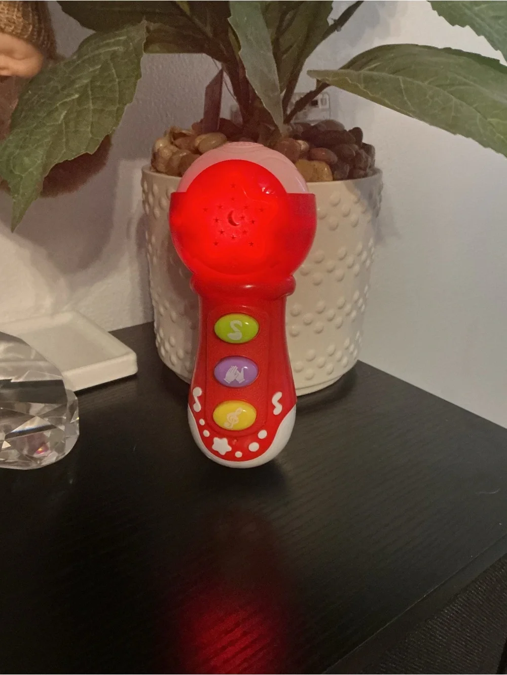 Red Star Light-Up Kids Toy Microphone - Interactive Sound and Lights